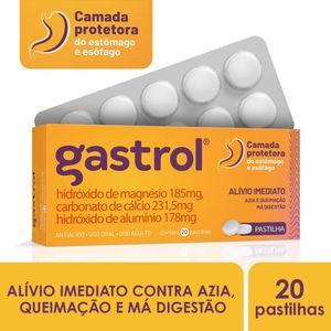 Gastrol Antiácido Pastilhas Mastigáveis Hypera 20 Unidades