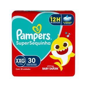 Fralda Infantil Pampers SuperSequinha XXG Pacote 30 Unidades