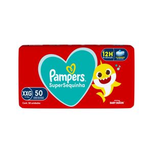 Fralda Infantil Pampers SuperSequinha XXG Pacote 50 Unidades