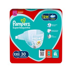 Fralda Infantil Pampers SuperSequinha XXG Pacote 30 Unidades