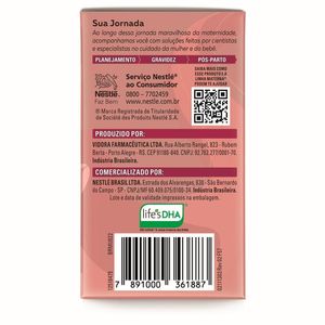 Suplemento Alimentar Cápsulas Materna Multivitamínico DHA 30 Unidades