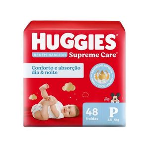 Fralda Huggies Supreme Care Mega P 48 Unidades