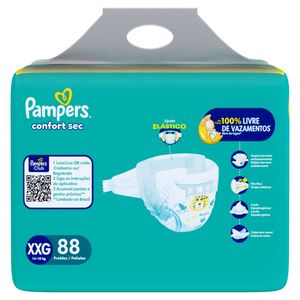 Fralda Pampers Confort Sec XXG 88 Unidades