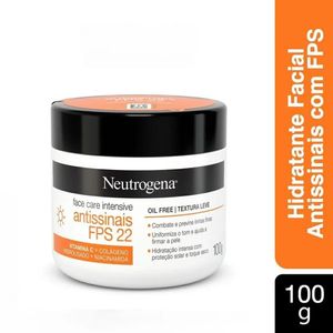 Creme Hidratante Facial Neutrogena Antissinais FPS 22 Reparador 100g