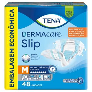 Fralda Geriátrica Tena Slip Dermacare M 48 Unidades