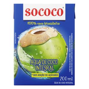 Água de Coco Integral Sococo 200ml