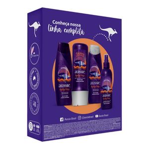 Kit Aussie Shampoo 360ml + Condicionador 180ml Bye Bye Frizz Maciez e Brilho