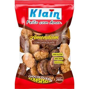 Biscoito de Amendoim com Chocolate Klain 250g