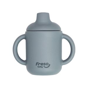 Copo Freso Baby com Alça e Bico de Silicone Cinza