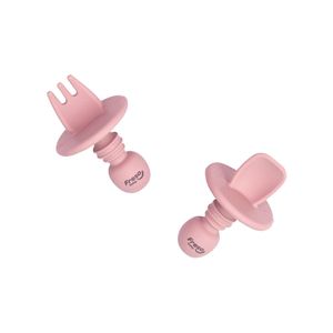 Conjunto Freso Baby Colher e Garfo Rosa