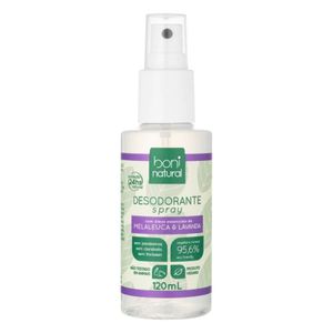 Desodorante Spray Boni Natural Melaleuca e Lavanda 120ml