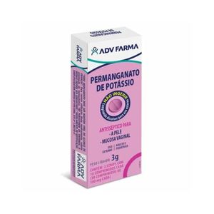 Permanganato de Potássio Adv 100mg 30 Comprimidos