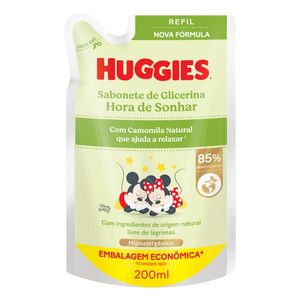 Refil Sabonete Líquido Infantil Huggies Camomila 200ml
