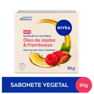 Sabonete Vegetal Nivea Nutrição Da Natureza Óleo de Jojoba & Framboesa 80g