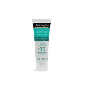 Protetor Solar Neutrogena Sun Fresh Derm Care Pele Oleosa FPS 30 40g