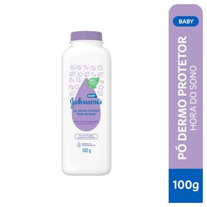 Talco Infantil Johnsons Baby 100g Pó Dermoprotetor Hora do Sono