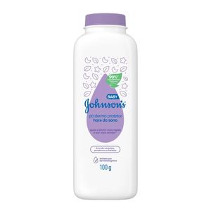 Talco Infantil Johnsons Baby 100g Pó Dermoprotetor Hora do Sono