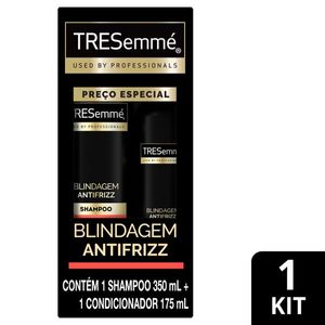 Kit Tresemmé Shampoo 350ml + Condicionador 175ml Blindagem Antifrizz
