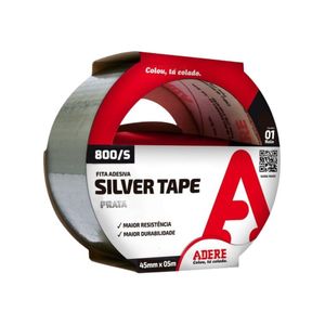 Fita Silver Tape Adere Prata 800S 45mm x 5m