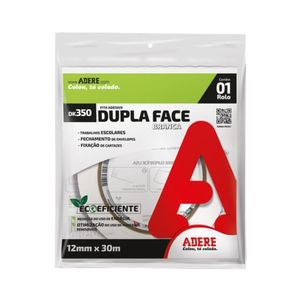 Fita Dupla Face Adere DK350S 12mm x 30m