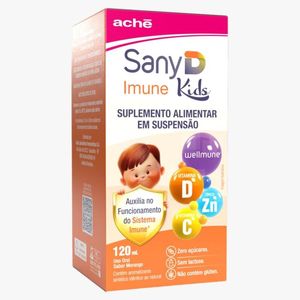 Polivitamínico Sany D Imune Kids Suspensão Oral Morango 120ml