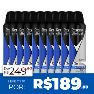 Kit Desodorante Rexona: Clinical Clean Men 150Ml
