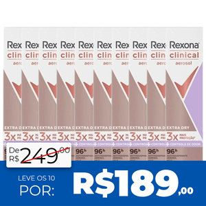 Kit Desodorante Rexona: Feminino Clinical Extra Dry 150Ml