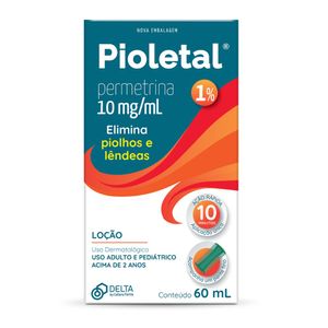 Pioletal Permetrina 10mg/ml loção 60ml
