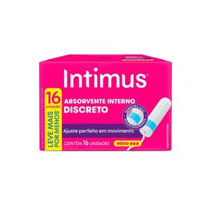 Absorvente Interno Intimus Médio 16 Unidades