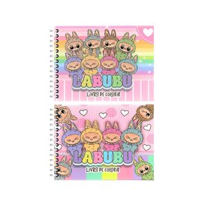 Caderno Labubu Ek Toys para Colotir Capas Sortidas