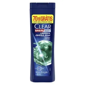 Shampoo Clear Anticaspa Limpeza Diária 2 em 1 400ml