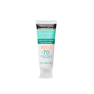 Protetor Solar Neutrogena Sun Fresh Derm Care Pele Clara FPS 70 40g