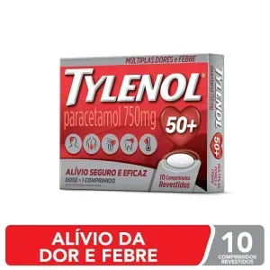 Tylenol 750 mg 10 comprimidos revestidos Johnson <(>&<)> Johnson