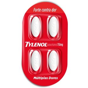 Tylenol 750mg 4 Comprimidos