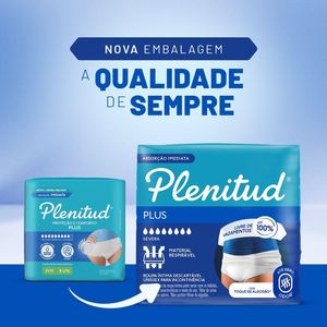 Roupa Íntima Descartável Unissex Plenitud Plus P/M Pacote 24 Unidades Leve Mais Pague Menos
