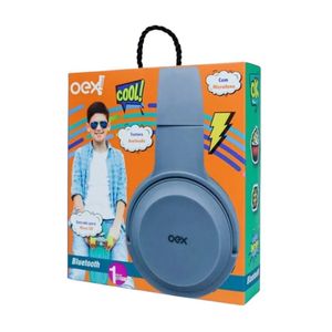 Headset Bluetooth Dobrável OEX Teen Pop Cinza HS315