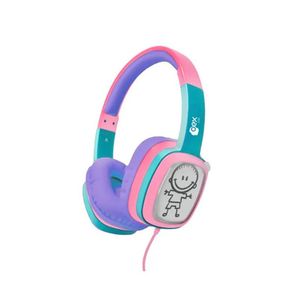 Fone de Ouvido Infantil OEX Kids Cartoon Rosa e Lilás HP302