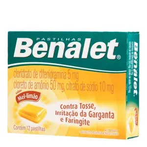 Benalet Pastilhas Mel e Limão 12 Unidades J&J