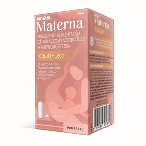 Lactobacillus Materna Optic-Lac Nestlé Pós-Parto 30 Cápsulas