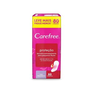 Absorvente Carefree com Perfume 80 Unidades