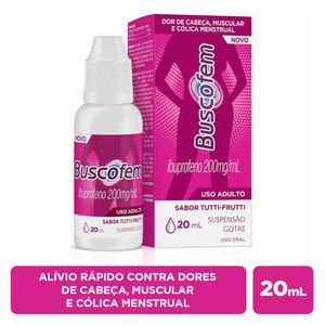 Analgésico Buscofem Ibuprofeno Gotas 200mg 20ml Hypera Pharma