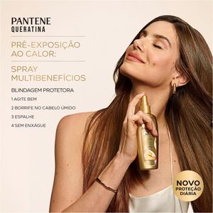 Frasco Spray Queratina Pantene Preenche & Blinda 160ml