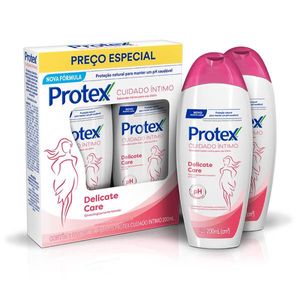Sabonete Líquido Íntimo Protex Delicate Care 200ml Leve 400ml Pague 300ml
