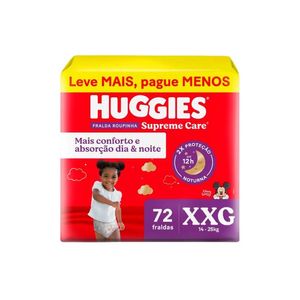 Fralda Huggies Roupinha Supreme Care XXG 72 Unidades