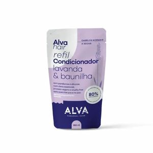 Condicionador Alva Vegano Refil para Cabelos Normais e Secos Lavanda e Baunilha 250ml