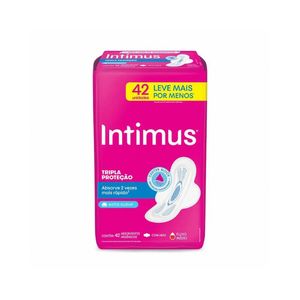 Absorvente Intimus Gel Suave com Abas 42 unidades