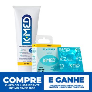 Gel Lubrificante Íntimo  + Preservativo Invisível Lubrificado 3 Unidades