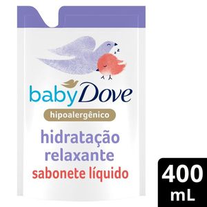 Sabonete Líquido Infantil Dove Baby 400ml Hidratante Relaxante Hora de Dormir Refil