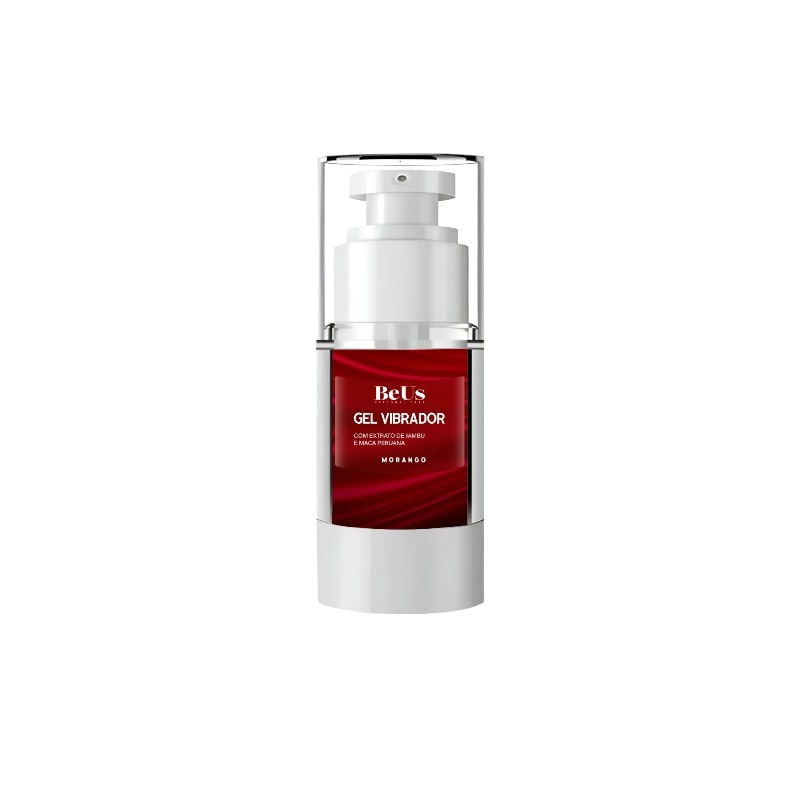 Encontraproduto.com.br - Gel Vibrador com Extrato de Jambu e Maca Peruana Sabor Morango 15g BeUs