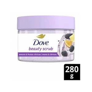 Sabonete Esfoliante Dove Beauty Scrub Amora e Frutas Cítricas 280g